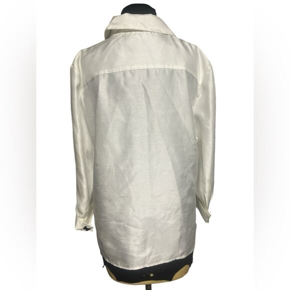 Y2K Boho Glam Embroidered Butterfly Fairy Feminine Artsy Top Womens Size 14 - Picture 5 of 7